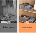 Clothes Storage Box for Jeans Shirts Pants Wardrobe Closet Clothes Storage Boxes. 