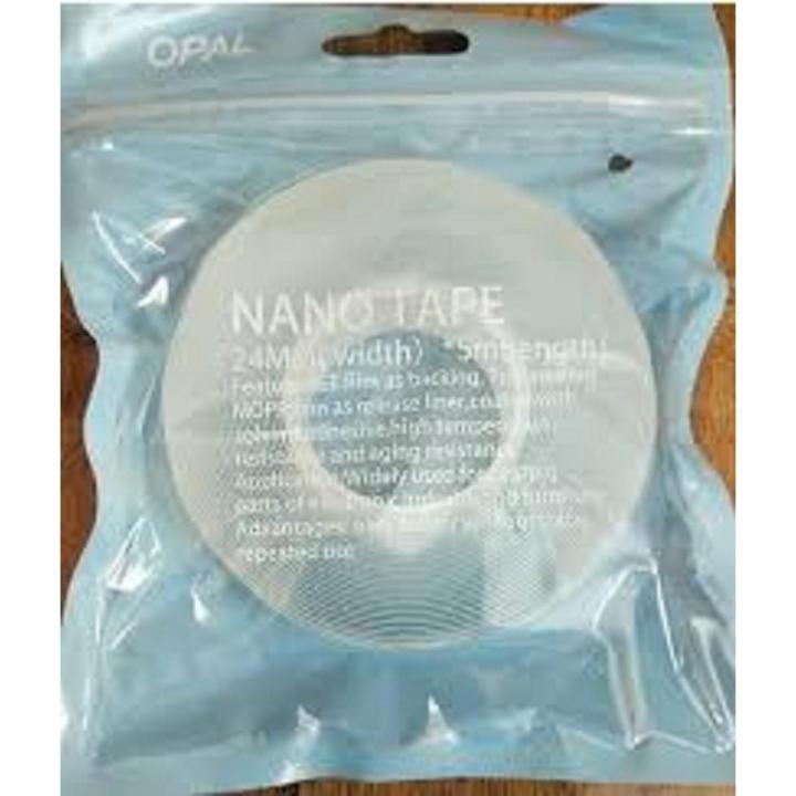 NANO TAPE 1" DOUBLE SIDE TAPE 100% CLEAR SEE THROUGH TAPE Opal