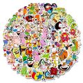 100PCS 90s Classic Cartoon Stickers Graffiti for Laptop Motorcycle Bike Car Guitar Skateboard Luggage Decal Kids Scrapbook Toys. 