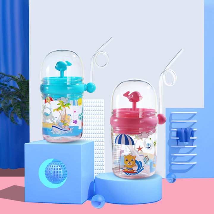 Water Bottle With Straw Straw Cup Leak Proof Baby Feeding Bottle