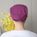 Embroidery surgical cap men and women operating room cap doctor nurse cap oral dentistry beauty work cap elastic round cap. 