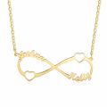 Infinity Love Necklace with couple Names Best For Gift. 