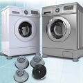 4 Furniture Pads Plastic Rubber Feet Mats Anti Vibration Washing Machine Stand Pad Non Slip Sofa Bed Foot Covers Leg Protectors. 