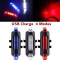 Bicycle Rear LED Light LED Bicycle Rear Tail Light USB Rechargeable Mountain Bike Lamp Waterproof Light Bicycle Accessories. 