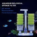 Aquarium Filter,Ultra Quiet Aquarium Biochemical Sponge Filter Fish Tank Air Pump Betta Fry Aquarium Fish Tank Water Fall Double Foam Sponge Filters. 