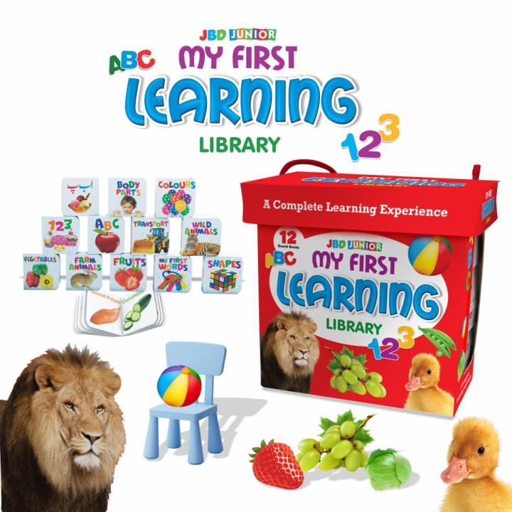 My First Library : Boxset of 12 Board Books for Kids Board book - Boxset