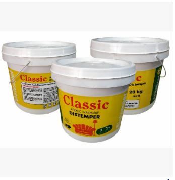 20 killo Big Bucket Distemper Paint Emulsion Paints Wall Distemper Wall Paint Emulsion For Walls and Ceiling Water