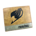 Japanese Anime Fairy Tail Wallets PU Leather Embossing LOGO Purse for Teenager Men Women Card Holder Cartoon Dollar Short Wallet. 