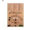 Childrenworld Baseball Dice Game Board Wooden Baseball Dice Board Game Fun Family Night Marble Game with Strategy Chance for All Ages Popular Family Game in Asia Chance Baseball Game. 