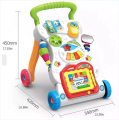 Baby Walker Toddler Trolley, Sit To Stand ABS Musical Walker With Adjustable Height, 3 in 1 Baby Walker Sit To Stand Toy, Toddlers Musical Fun Learning Walker. 