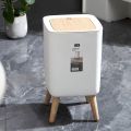 Dustbin High Foot with Lid Large Capacity Press Type Waste Bin Garbage Container Plastic Trash Can Cleaning. 