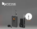 FIFINE 20-Channel UHF Wireless Lavalier Lapel Microphone System with Bodypack Transmitter, Mini XLR Female Mic and Portable Receiver, Quarter Inch Output. Perfect for Live Performance-K037. 