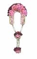 Artificial Flower Hair bun / Hair Gajra with beautiful Pillon colourful flowers. 
