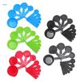 Measuring Spoons of 1/4sp(1.25ml) 1/2sp(2.5ml) 1tsp(5ml) 1/2tbsp(7.5ml) 1tbsp(15ml) 1/8cup(30ml) 1/4cup(60ml) 1/3cup(80ml) 1/2cup(125ml) 1cup(250ml). 
