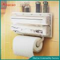 New Plastic Triple Tissue Paper Dispenser 4 in 1 Foil Cling Film Tissue Paper Roll Holder for Kitchen Triple Paper Roll Dispenser and Holder for Tissue Paper Roll. 