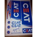 [3D] CEAT Rohit Sharma Edition Cricket Bat Stickers [3D]. 