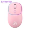 Amamia Optical Mouse Type-C Charging 2.4G Wireless Bluetooth-compatible Mice with USB Receiver. 