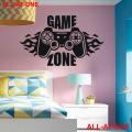 ALL-AT-ONE # 46 (" GAMING ZONE ") Self-Adhesive, Vinyl (pvc), Waterproof, Wall Decal, Art Sticker For Computer Room, Gaming Room, Bedroom, Their Door,  And To Gift Your Friends And Relatives.. 