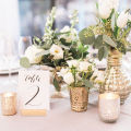 5Pcs/Set Wooden photo holder Name Seating Labels Menu Stand Table Number Holders Wedding Photos Clips. 