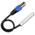 1/4 to XLR Cable,Balanced 1/4inch Female to XLR Male Stereo Audio Adapter,Quarter Inch TS/TRS to XLR Male Connector. 