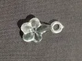 Pack of 40gms Beads, White Flower Tussle (Latkan) Acrylic Beads For DIY Jewelry Making, Jewelry, DIY, And Crafting Accessories. 