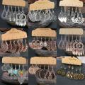 Boho Gypsy Tassel Drop Dangle Earrings Tribal Ethnic Festival Women Jewelry Set Wholesale. 