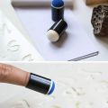 1 Pcs Ink Pad Stamp Pad Silver & 50 Pcs Finger Sponge Dauber Painting Ink Pad Stamping Brush Craft Case. 