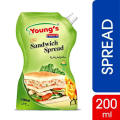 Young's Sandwich Spread 200 ml Pouch. 