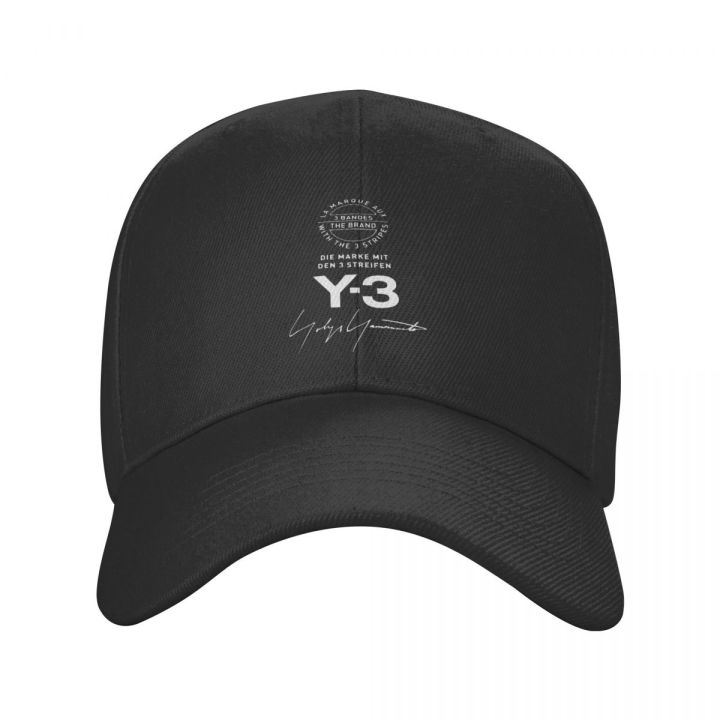 Y-3 Y3 Logo Baseball Cap Men Women Hip-Hop Sun Hat Yohji Yamamoto Dad Hat Adjustable Polyester Fishing Hat Summer Hat