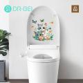 Toilet Bowl Sticker Cartoon Cat Butterflies Toilet Sticker Waterproof Pvc Wall Art for Living Room Bedroom Bathroom Animal Flower Decoration Decal Cartoon Cat Toilet Sticker. 