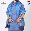 Neel Blue | Siraiki or Saraiki | Multani Ajrak For Men & Women SA-01-02. 