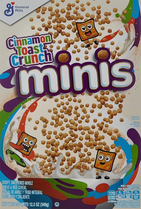 Cereals | Cinnamon Toast Crunch Minis Breakfast Cereal| In original & best quality |12.3 OZ (348gram)