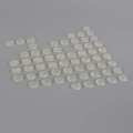 100xTransparent Self-Adhesive Rubber Feet Semicircle Bumpers Door Buffer Pad fyg. 