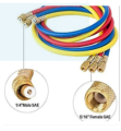 Gas Charging Line 3 FT HVAC Use Set Of 3 Lines HVACR Charging Lead For AC Gas. 