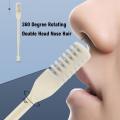 【HOT】 Comb Tooth Nose Hair Trimmer Small Portable Nasal Cleaner Easy Cleaning Reusable Hair Remover Manual Nose Hair Removal Tools. 