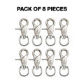 Metal Cage Door Lock for Pets & Birds Cages - High Quality Imported Metal Cage Lock for Parrots by Cafe de Cage - Pack of 2 , 4 , 6 , 8 , 10 pcs. 
