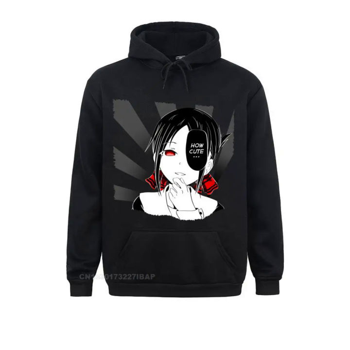 How Cute Anime Kaguya Sama Love Is War Shinomiya Kaguya Homme Harajuku Hoodies For Camisas Cool Man Polyester Clothes O-Neck