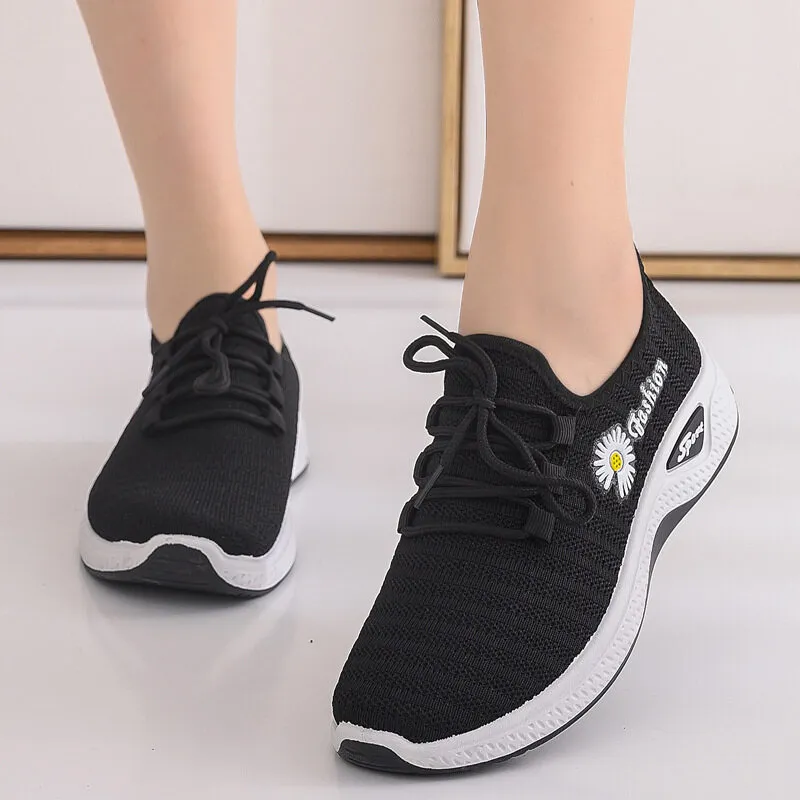 IELGY Women s Casual Sneakers Comfortable Flyknit Running Lightweight Breathable Women s Shoes Daraz.pk