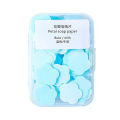 100pcs/box Soap Paper Disposable Bath Hand Washing Travel Foaming Scented Portable Mini Flower Soap Flakes Handwashing Soap. 