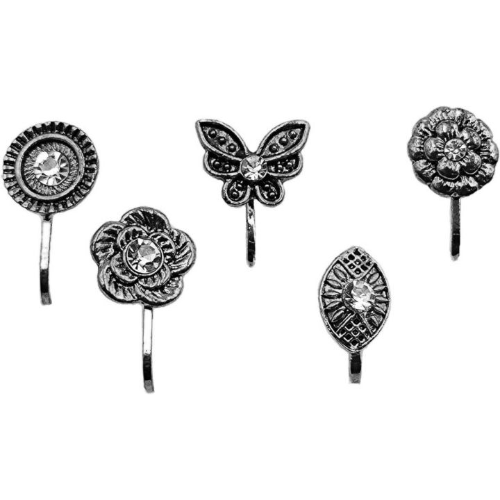 Oxidized%20Silver%20Handmade%20Nose%20clip,%20Nose%20Pin,%20Nose%20Rings%20&%20Stud%20for%20women/%20Body%20Jewellery/%20Non-Piercing%20Nose%20Pin%20floral%20nospin%20-%20Image%205