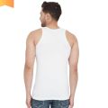 Pack of 3 Export Quality Men's Without Sleeves Vest/Sando -100% Cotton Bunyan - White Inner wear. 