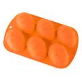 6 Cavities Easter Egg Silicone Cake Chocolate Dessert Soap Mold DIY Baking Mould. 