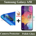 Samsung Galaxy A50 Glass Protector Tempered Glass Screen Protection Polish Glass + Back Camera 9H Gorilla Flexible Protector For Samsung Galaxy A50. 