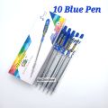 Piano Silk Needle Point Ball Pen (10 Pen/Pack) – Smooth Writing Ball Point Pen – Available in Blue & Black Colours. 