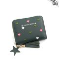 1PC Women Small Wallet Ladies Mini Tassel Wallet Cute Girl Short Zipper Lovely Pu Leather Coin Purse Female Hand Wallet Purse. 