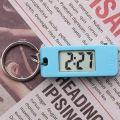【HOT】 Unisex Student Electronic Clock Keychain Mini Electronic Student Oval Watch Digital Table Time Display Clock Hanging Keychain. 