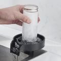 Glass washer - Glass washer for kitchen - Glass Rinser Cup Bottle Washer Cleaner for Kitchen Sinks, Kitchen Sink Accessories Attachment Stainless Steel Brushed Nickel. 