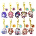 Genshin Impact New Element Keychain Cosplay Kazuha Gorou Yae Miko Sayu Yoimiya Kokomi Sara Baal Thoma Bag Pendant Anime Gift. 