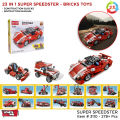 Decool: Architect Creator - 23 in 1 - 278 Pieces Red Super Speedster Race Car Building Blocks Set - 3110. 