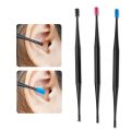 【HOT】 Soft Silicone Ear Pick Double-Ended Earpick Ear Wax Curette Remover Ear Cleaner Spoon Spiral Ear Clean Tool Spiral Design. 